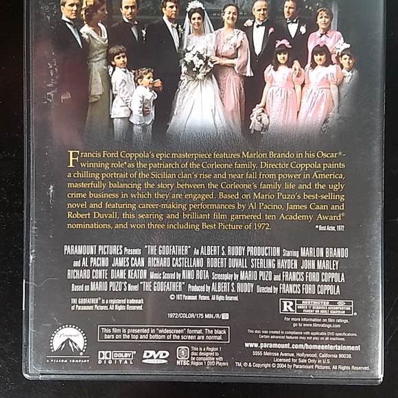 The Godfather Widescreen Edition DVD,  Paramount - Picture 4 of 9